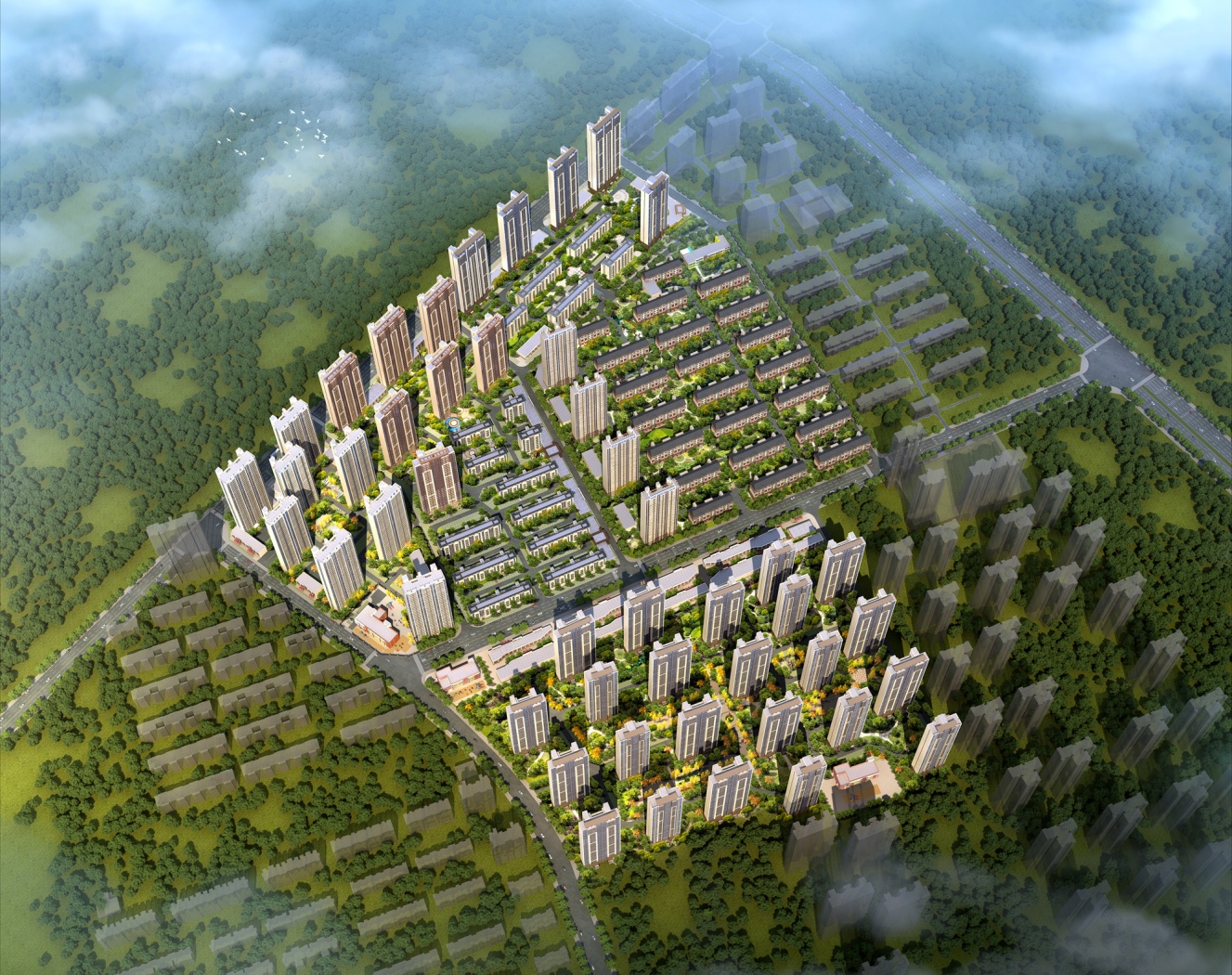 重庆蔡家美好名流印象花园设计改造效果实景图案例-重庆彩木花园